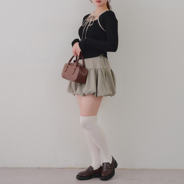 【セットアイテム】マルチウェイトップス+バルーンミニスカート | RMAF　NICE CLAUP / OLIVE des OLIVE | 詳細画像34 