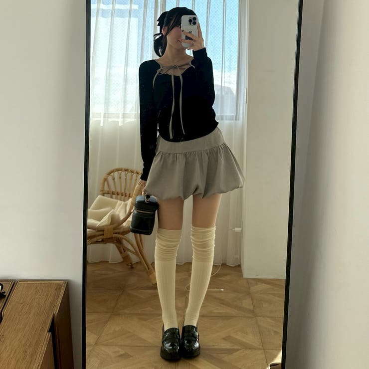 【セットアイテム】マルチウェイトップス+バルーンミニスカート | RMAF　NICE CLAUP / OLIVE des OLIVE | 詳細画像5 