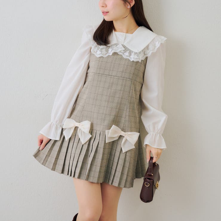 【セットアップ対応】プリーツキャミワンピース | RMAF　NICE CLAUP / OLIVE des OLIVE | 詳細画像1 