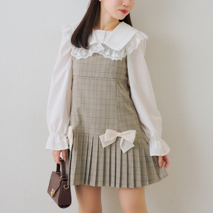 チェック | 【セットアップ対応】プリーツキャミワンピース | RMAF　NICE CLAUP / OLIVE des OLIVE