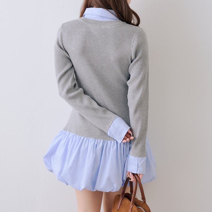 リボン&バルーンドッキングワンピース | NICE CLAUP / OLIVE des OLIVE　OUTLET | 詳細画像12 