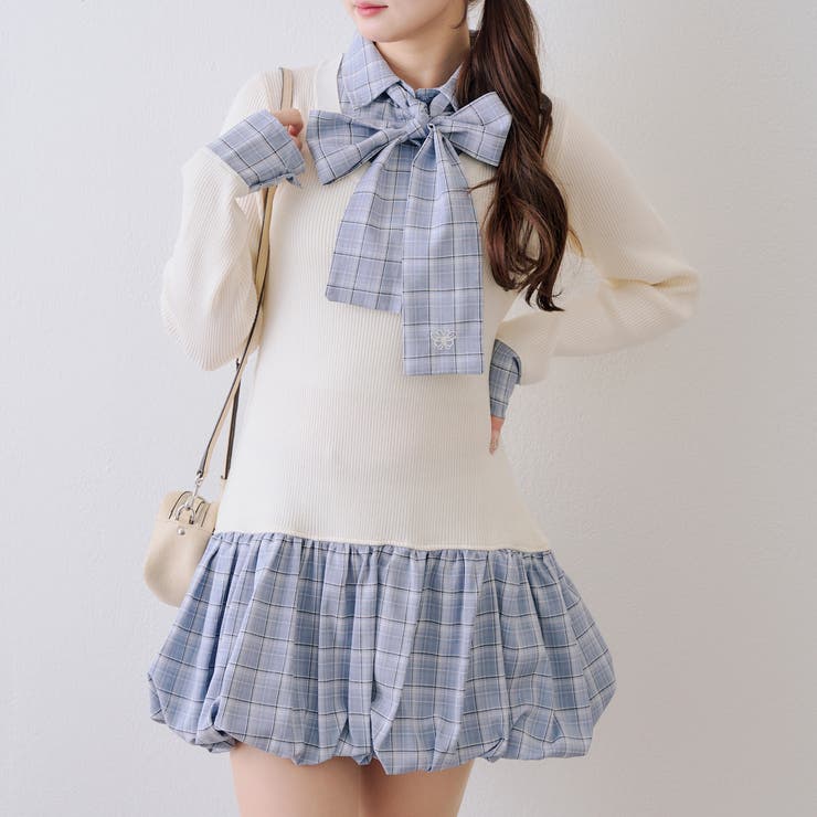 リボン&バルーンドッキングワンピース | NICE CLAUP / OLIVE des OLIVE　OUTLET | 詳細画像18 