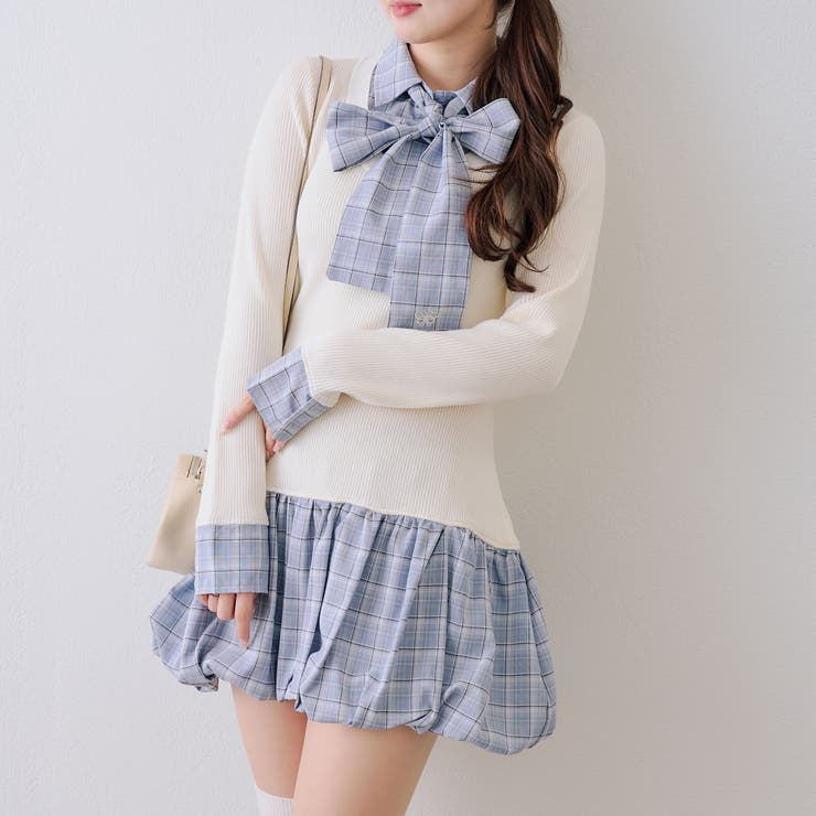 リボン&バルーンドッキングワンピース | NICE CLAUP / OLIVE des OLIVE　OUTLET | 詳細画像20 