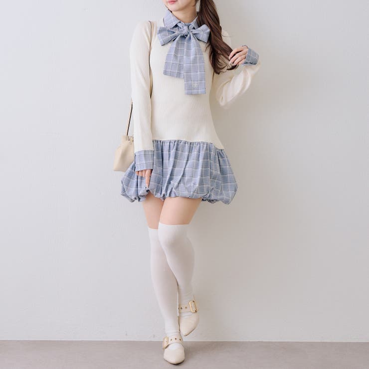 リボン&バルーンドッキングワンピース | NICE CLAUP / OLIVE des OLIVE　OUTLET | 詳細画像23 