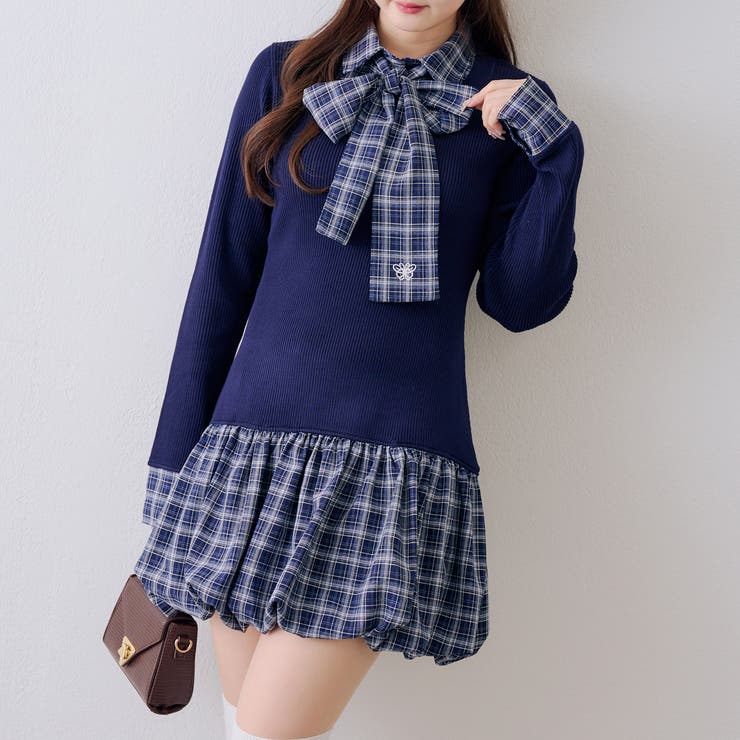 リボン&バルーンドッキングワンピース | NICE CLAUP / OLIVE des OLIVE　OUTLET | 詳細画像25 