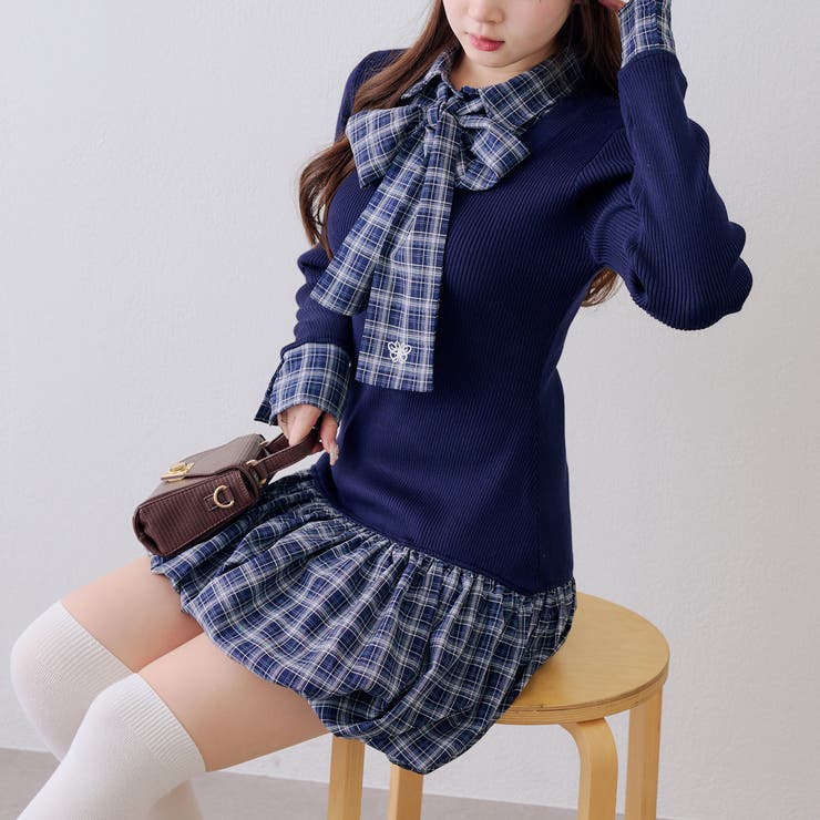 リボン&バルーンドッキングワンピース | NICE CLAUP / OLIVE des OLIVE　OUTLET | 詳細画像27 