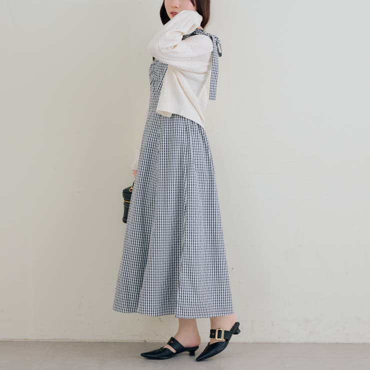 【5色展開】肩リボンキャミワンピース | RMAF　NICE CLAUP / OLIVE des OLIVE | 詳細画像7 