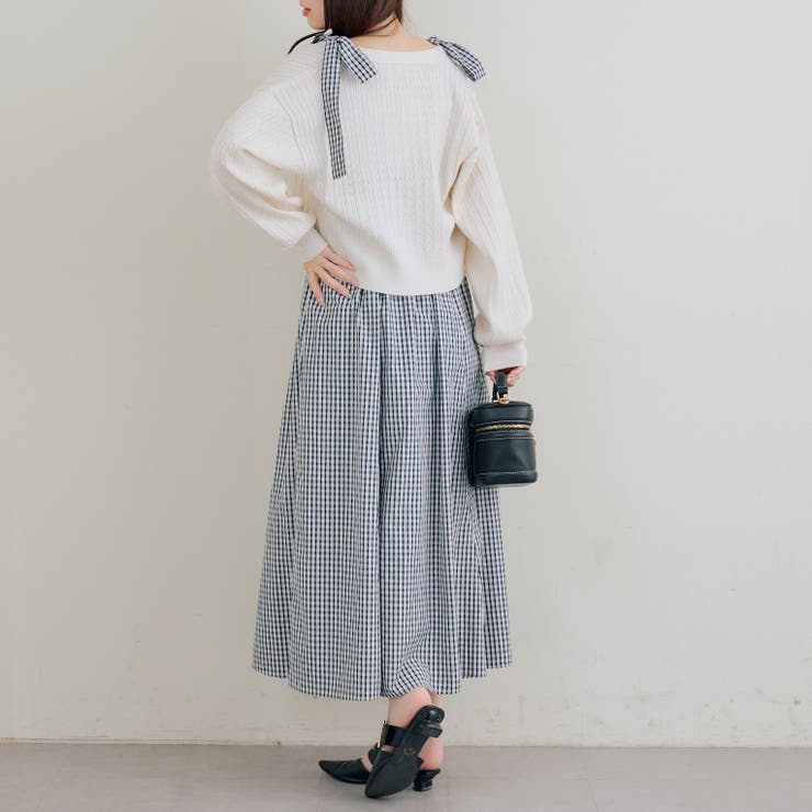 【5色展開】肩リボンキャミワンピース | RMAF　NICE CLAUP / OLIVE des OLIVE | 詳細画像8 