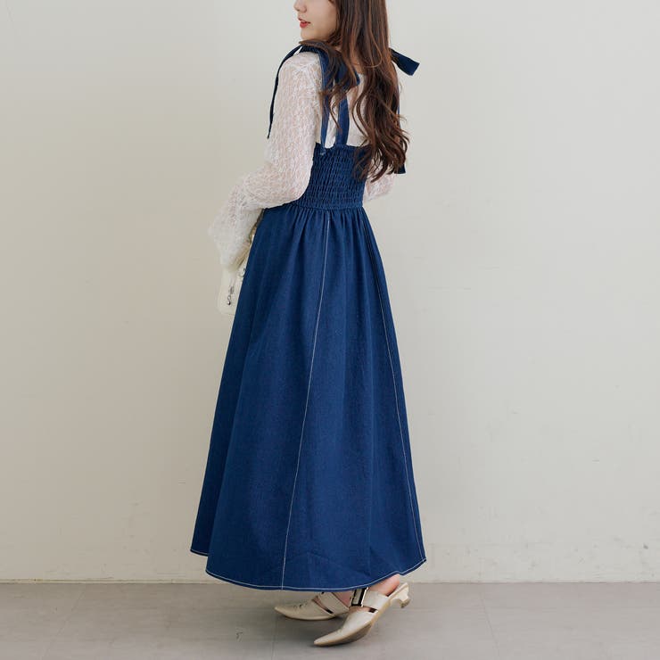 【5色展開】肩リボンキャミワンピース | RMAF　NICE CLAUP / OLIVE des OLIVE | 詳細画像20 