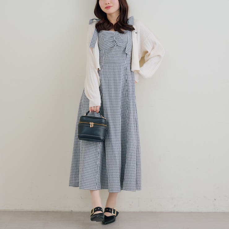 【5色展開】肩リボンキャミワンピース | RMAF　NICE CLAUP / OLIVE des OLIVE | 詳細画像5 