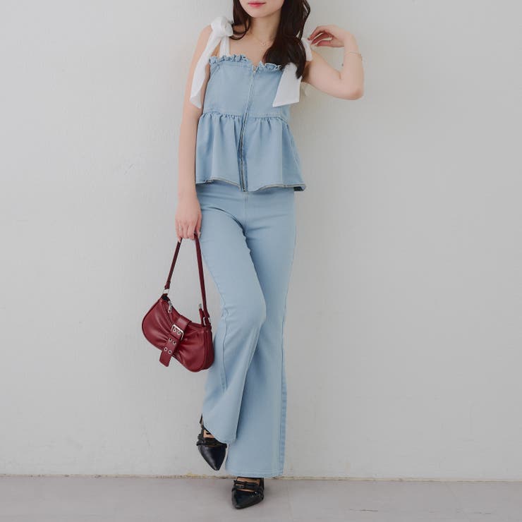 【S/Mサイズ展開】オーガンリボンペプラムサロペット | RMAF　NICE CLAUP / OLIVE des OLIVE | 詳細画像17 