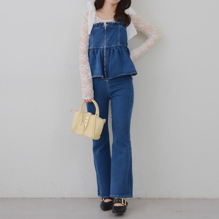 【S/Mサイズ展開】オーガンリボンペプラムサロペット | RMAF　NICE CLAUP / OLIVE des OLIVE | 詳細画像22 