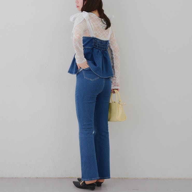 【S/Mサイズ展開】オーガンリボンペプラムサロペット | RMAF　NICE CLAUP / OLIVE des OLIVE | 詳細画像25 