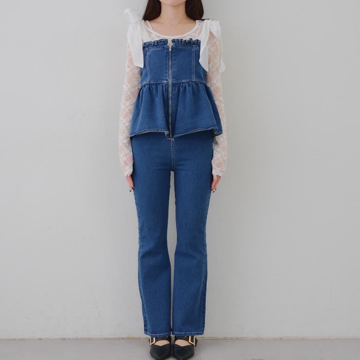 【S/Mサイズ展開】オーガンリボンペプラムサロペット | RMAF　NICE CLAUP / OLIVE des OLIVE | 詳細画像29 