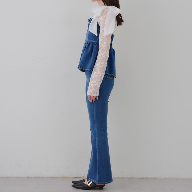 【S/Mサイズ展開】オーガンリボンペプラムサロペット | RMAF　NICE CLAUP / OLIVE des OLIVE | 詳細画像30 