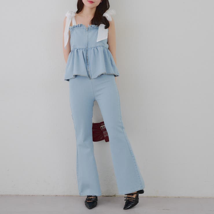 ブリーチ | 【S/Mサイズ展開】オーガンリボンペプラムサロペット | RMAF　NICE CLAUP / OLIVE des OLIVE