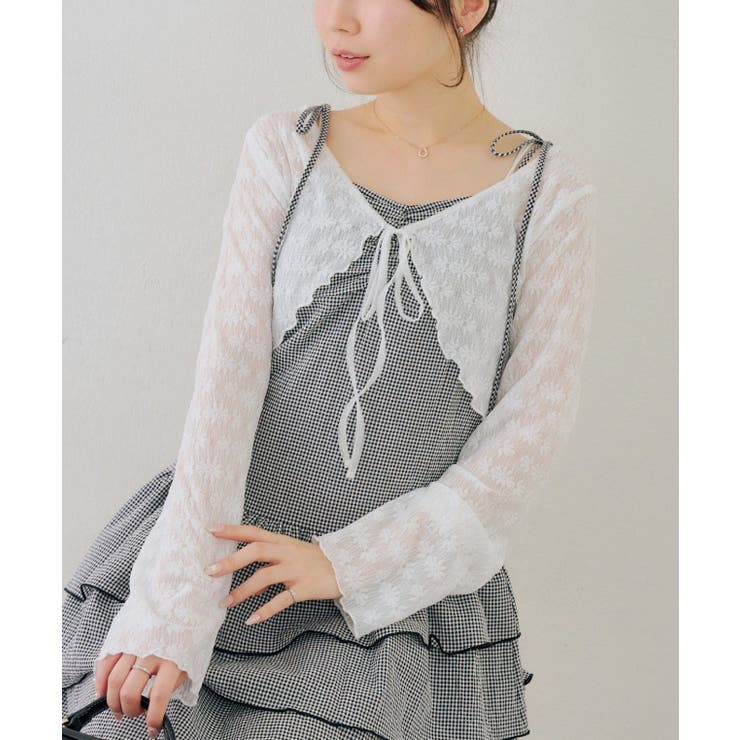 【セットアイテム】レースボレロ×キャミチュニック | RMAF　NICE CLAUP / OLIVE des OLIVE | 詳細画像1 