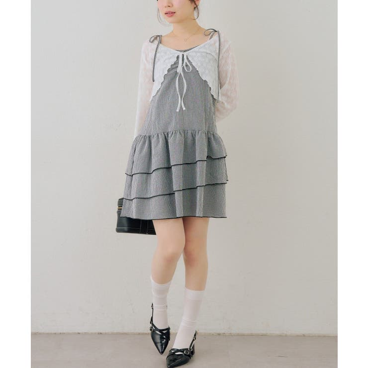 【セットアイテム】レースボレロ×キャミチュニック | RMAF　NICE CLAUP / OLIVE des OLIVE | 詳細画像7 