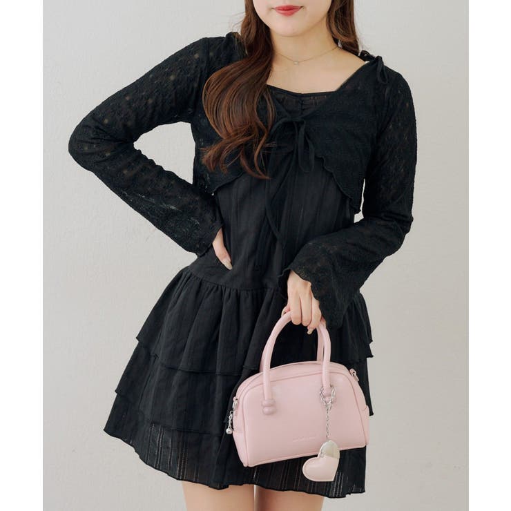 ブラック | 【セットアイテム】レースボレロ×キャミチュニック | RMAF　NICE CLAUP / OLIVE des OLIVE