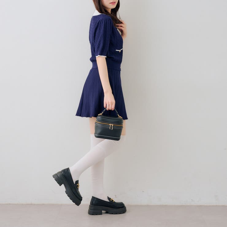 【セットアップ】配色ケーブルニット | NICE CLAUP / OLIVE des OLIVE　OUTLET | 詳細画像16 