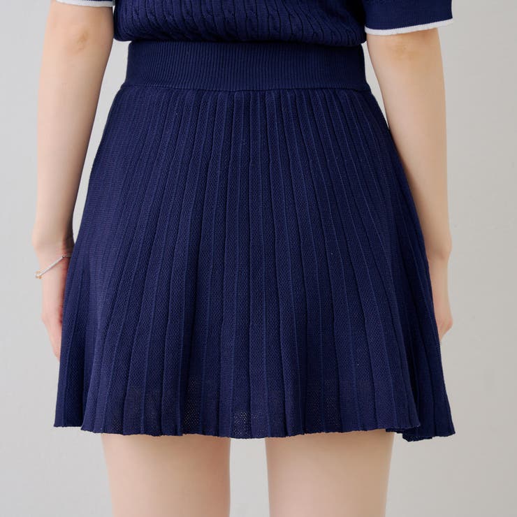 【セットアップ】配色ケーブルニット | NICE CLAUP / OLIVE des OLIVE　OUTLET | 詳細画像21 