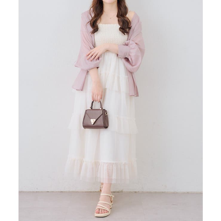 シャーリングティアードキャミワンピース | NICE CLAUP / OLIVE des OLIVE　OUTLET | 詳細画像10 