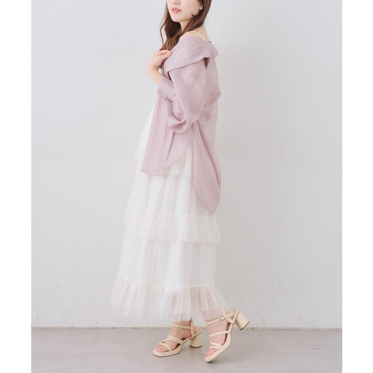 シャーリングティアードキャミワンピース | NICE CLAUP / OLIVE des OLIVE　OUTLET | 詳細画像13 