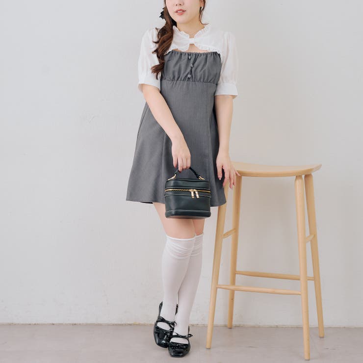 【リボンコレクション】前あきミニワンピース | RMAF　NICE CLAUP / OLIVE des OLIVE | 詳細画像7 