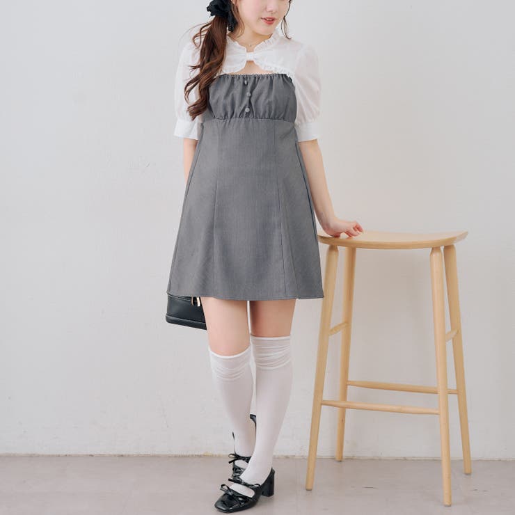 【リボンコレクション】前あきミニワンピース | RMAF　NICE CLAUP / OLIVE des OLIVE | 詳細画像8 