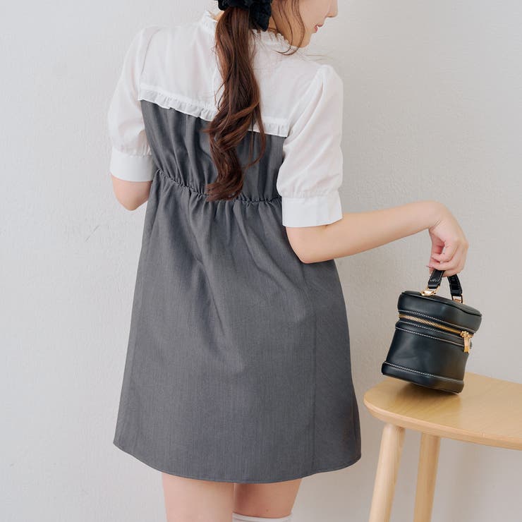 【リボンコレクション】前あきミニワンピース | RMAF　NICE CLAUP / OLIVE des OLIVE | 詳細画像5 