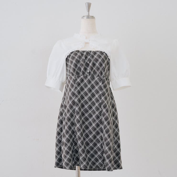 チェック | 【リボンコレクション】前あきミニワンピース | RMAF　NICE CLAUP / OLIVE des OLIVE