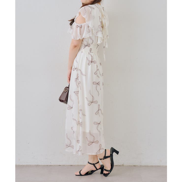 肩開き後リボンワンピース | RMAF　NICE CLAUP / OLIVE des OLIVE | 詳細画像29 