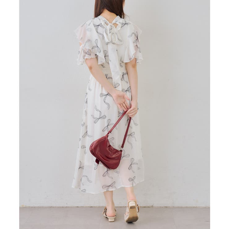 肩開き後リボンワンピース | RMAF　NICE CLAUP / OLIVE des OLIVE | 詳細画像36 