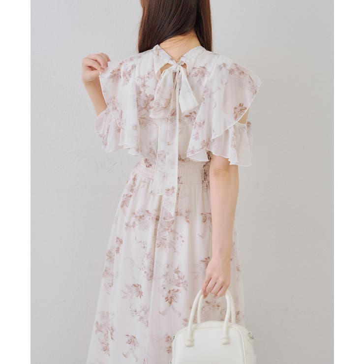 肩開き後リボンワンピース | RMAF　NICE CLAUP / OLIVE des OLIVE | 詳細画像4 