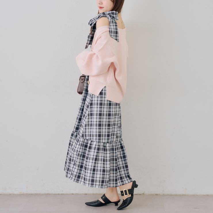 シャーリングロングタンクワンピース | NICE CLAUP / OLIVE des OLIVE　OUTLET | 詳細画像13 