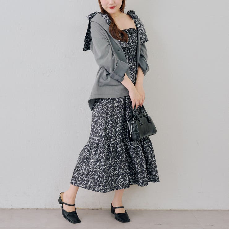 シャーリングロングタンクワンピース | NICE CLAUP / OLIVE des OLIVE　OUTLET | 詳細画像18 