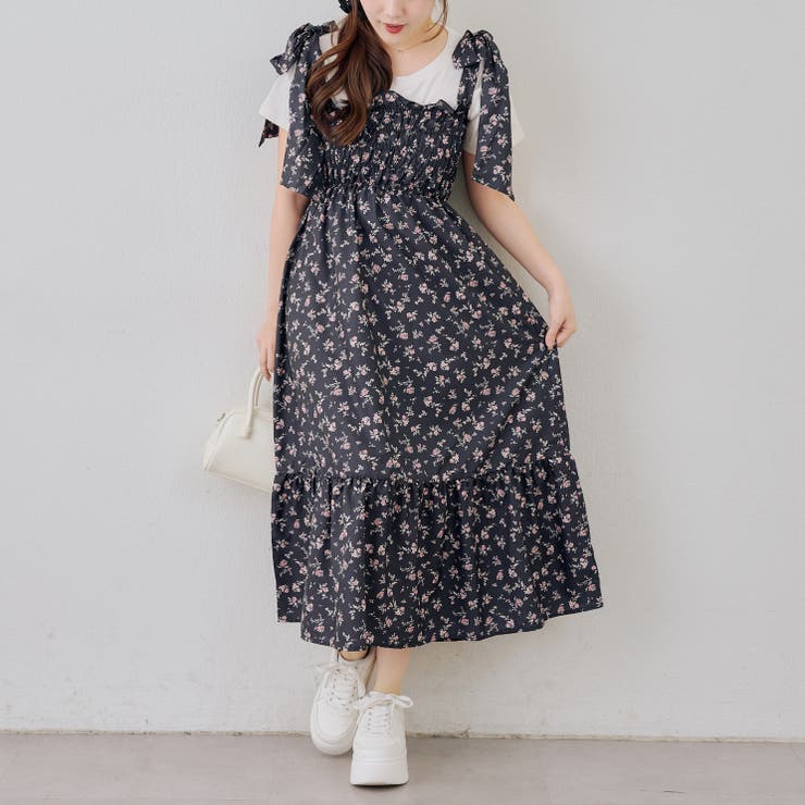 シャーリングロングタンクワンピース | NICE CLAUP / OLIVE des OLIVE　OUTLET | 詳細画像23 