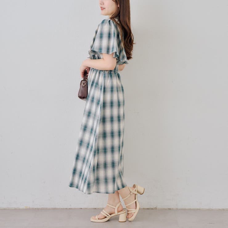 ピンタック袖フレアワンピース | NICE CLAUP / OLIVE des OLIVE　OUTLET | 詳細画像7 