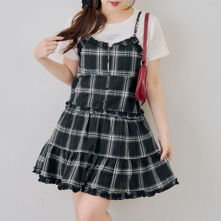 フリル付きキャミティアードワンピース | NICE CLAUP / OLIVE des OLIVE　OUTLET | 詳細画像1 