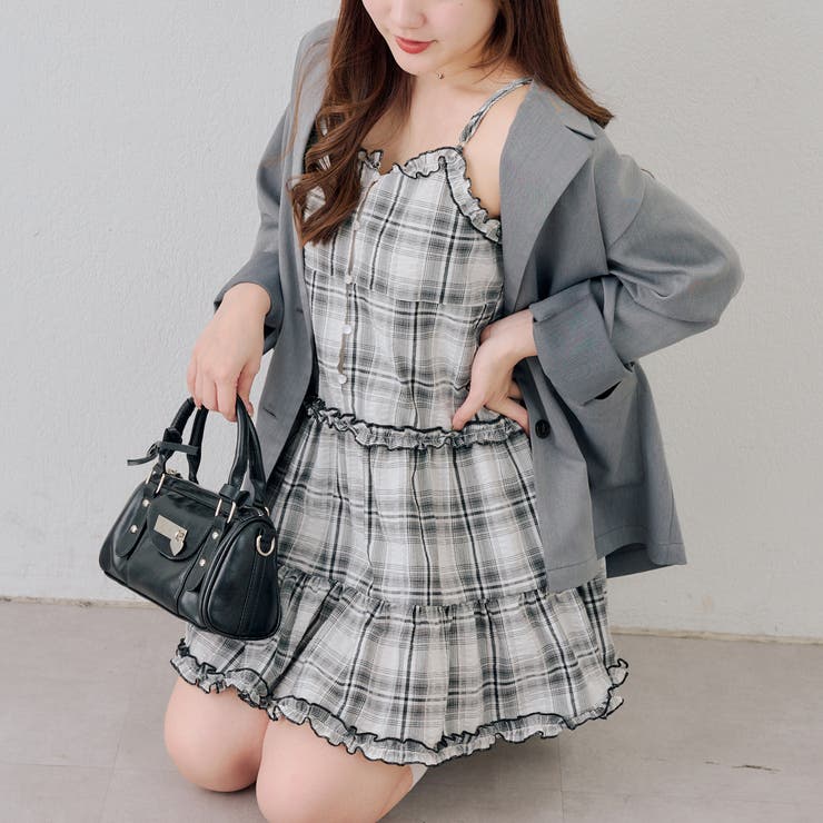 フリル付きキャミティアードワンピース | NICE CLAUP / OLIVE des OLIVE　OUTLET | 詳細画像9 