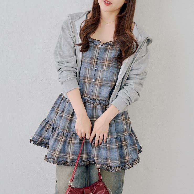 フリル付きキャミティアードワンピース | NICE CLAUP / OLIVE des OLIVE　OUTLET | 詳細画像17 