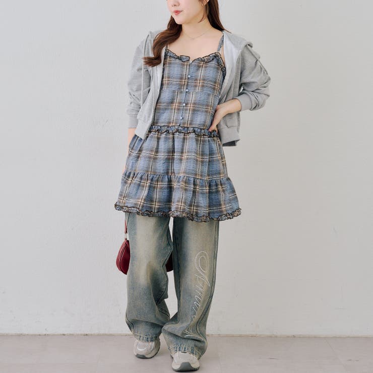 フリル付きキャミティアードワンピース | NICE CLAUP / OLIVE des OLIVE　OUTLET | 詳細画像20 