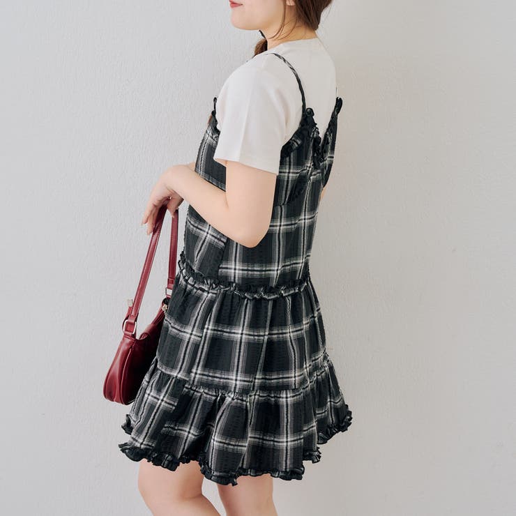 フリル付きキャミティアードワンピース | NICE CLAUP / OLIVE des OLIVE　OUTLET | 詳細画像4 