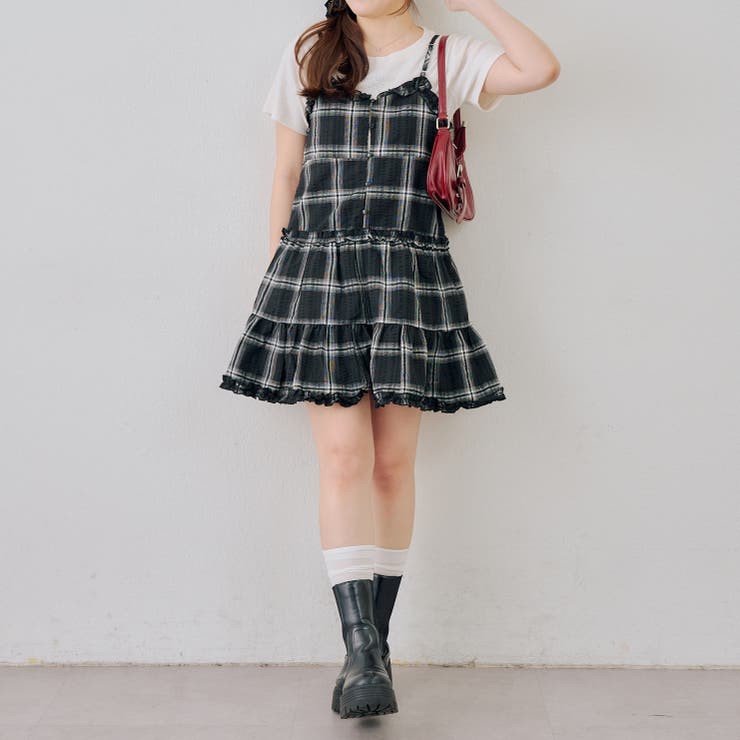 フリル付きキャミティアードワンピース | NICE CLAUP / OLIVE des OLIVE　OUTLET | 詳細画像6 