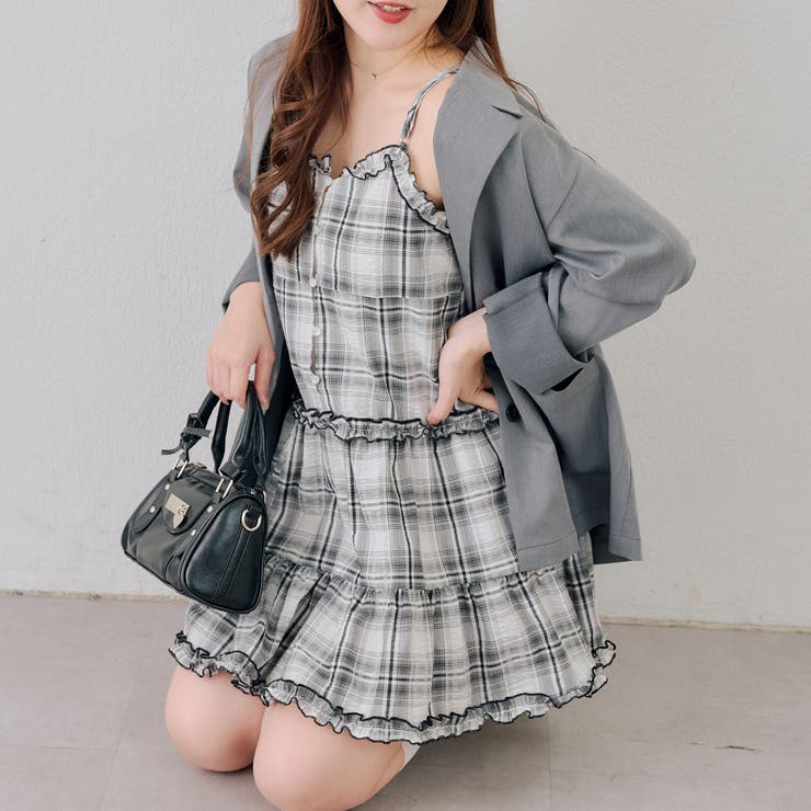 オフ | フリル付きキャミティアードワンピース | NICE CLAUP / OLIVE des OLIVE　OUTLET