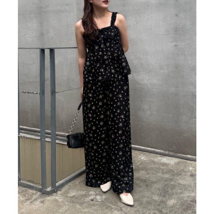 【セットアップ】リボン付キャミ×パンツ サロペ風 | RMAF　NICE CLAUP / OLIVE des OLIVE | 詳細画像11 