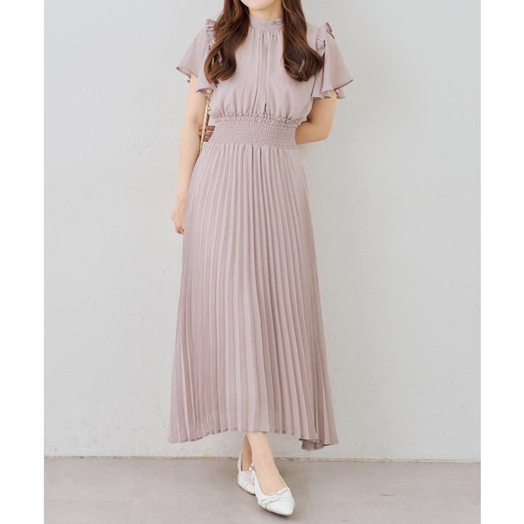 ピンク | 【前後2WAY】プリーツワンピース | RMAF　NICE CLAUP / OLIVE des OLIVE