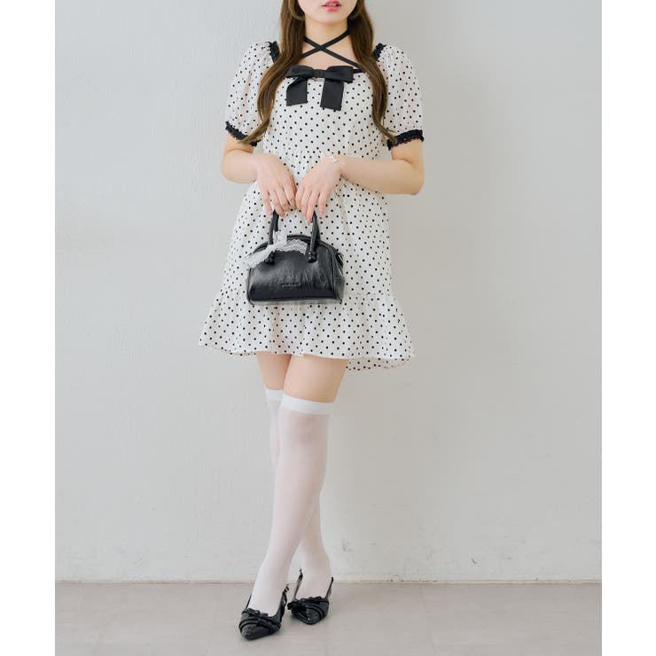 リボン付ドットミニワンピース | RMAF　NICE CLAUP / OLIVE des OLIVE | 詳細画像15 