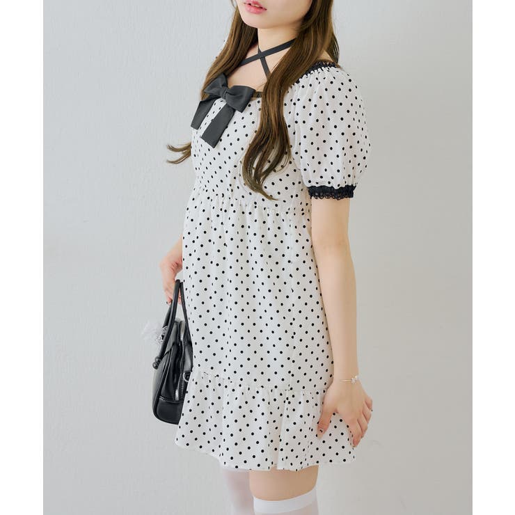 リボン付ドットミニワンピース | RMAF　NICE CLAUP / OLIVE des OLIVE | 詳細画像13 
