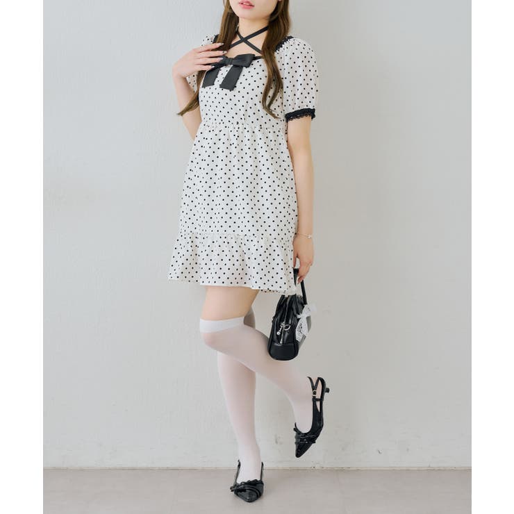 リボン付ドットミニワンピース | RMAF　NICE CLAUP / OLIVE des OLIVE | 詳細画像16 